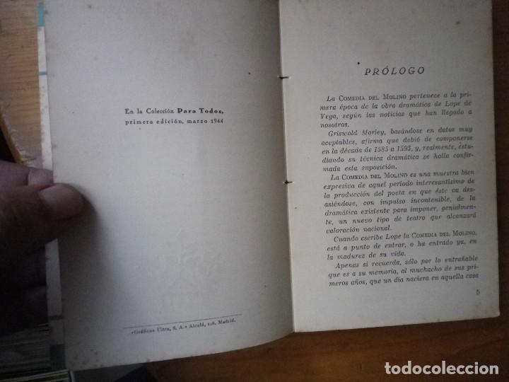 Libros de segunda mano: COMEDIA DEL MOLINO LOPE DE VEGA EDITORIAL JUVENTUD 1944 - Foto 3