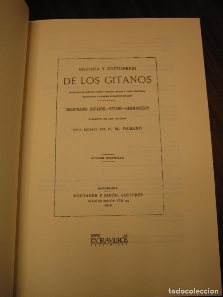 Libros de segunda mano: Historia y costumbres de los gitanos. Facs&iacute;mil de 1915 - Foto 4