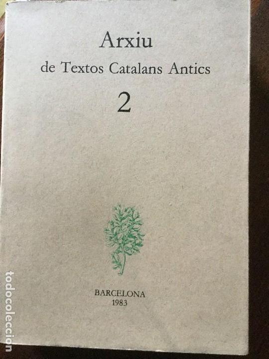 Libros de segunda mano: Arxiu de Textos Catalans Antics. 2.  VV. AA. - Foto 1