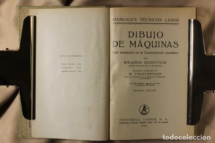 Libros de segunda mano: Libro Dibujo de M&aacute;quinas. Ricardo Schiffner. 1940 - Foto 2
