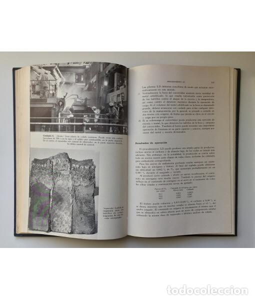 Libros de segunda mano: FABRICACI&Oacute;N DE ACEROS AL OX&Iacute;GENO. JACKSON, A. Ediciones Urmo. 1966. - Foto 3