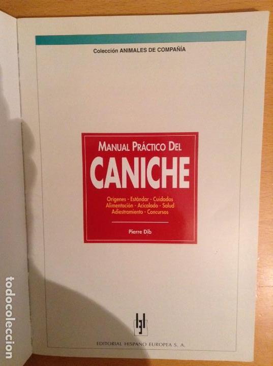 Libros de segunda mano: MANUAL PRACTICO DEL CANICHE (PIERRE DIB) - Foto 3