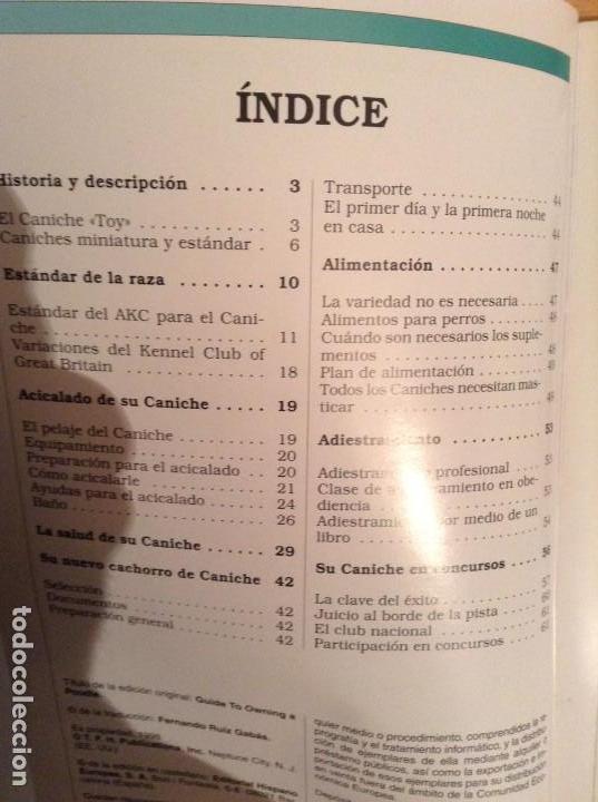 Libros de segunda mano: MANUAL PRACTICO DEL CANICHE (PIERRE DIB) - Foto 4