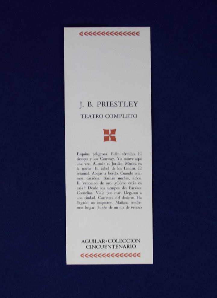 Libros de segunda mano: TEATRO COMPLETO - PRIESTLEY, J. B. - CENTENARIO - AGUILAR - Foto 2