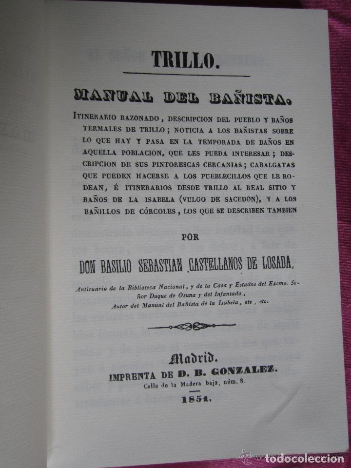 Libros de segunda mano: MANUAL DEL BA&Ntilde;ISTA TRILLO A&Ntilde;O 1851 FACSIMIL - Foto 3
