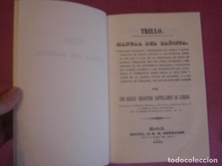Libros de segunda mano: MANUAL DEL BA&Ntilde;ISTA TRILLO A&Ntilde;O 1851 FACSIMIL - Foto 12