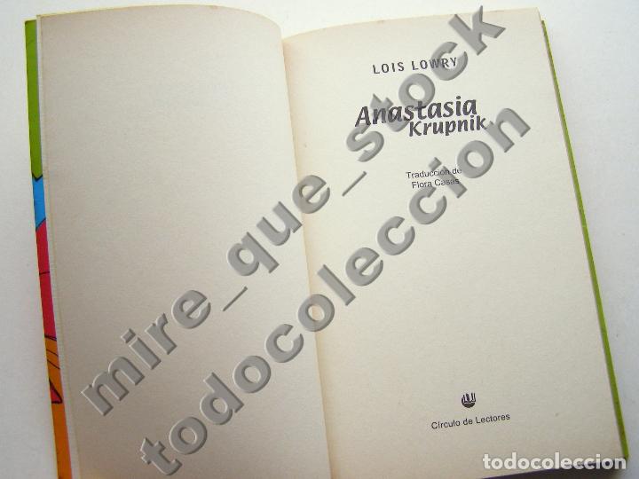 Libros de segunda mano: ANASTASIA KRUPNIK - LOIS LOWRY - C&Iacute;RCULO DE LECTORES, 2001 - Foto 2
