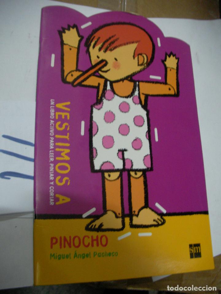 Libros de segunda mano: LIBRO ACTIVO PARA LEER, PINTAR Y CORTAR - VESTIMOS  A PINOCHO