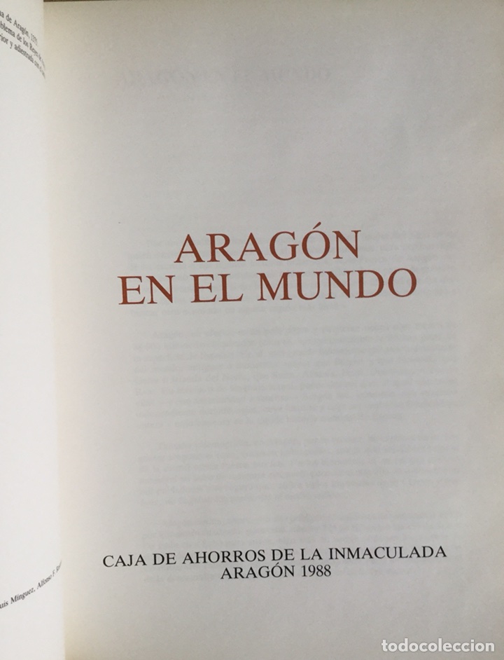 Libros de segunda mano: ARAGON EN EL MUNDO - Foto 4