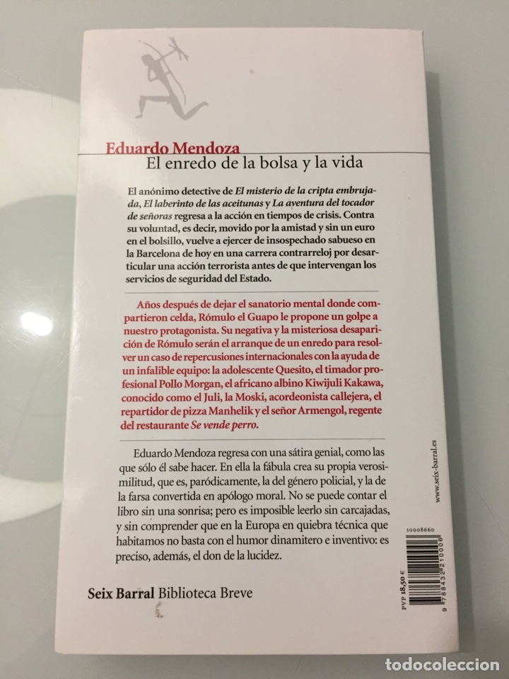Libros de segunda mano: Libro El enredo de La Bolsa y la vida. Eduardo Mendoza - Foto 2