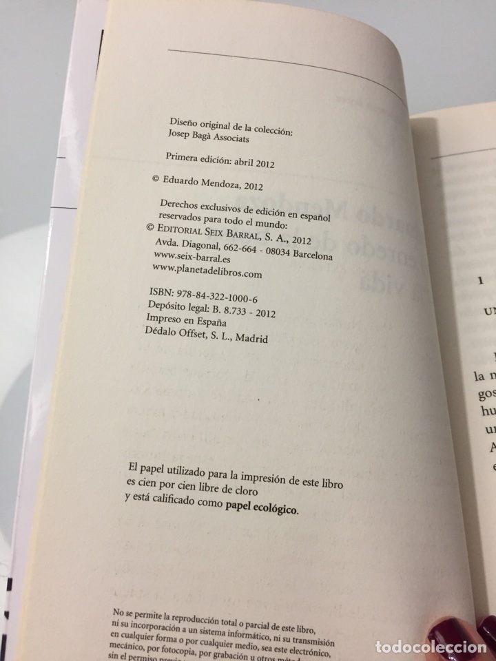 Libros de segunda mano: Libro El enredo de La Bolsa y la vida. Eduardo Mendoza - Foto 3