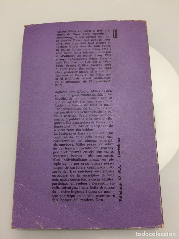 Libros de segunda mano: Libro Els desarrelats. Arthur Miller - Foto 2