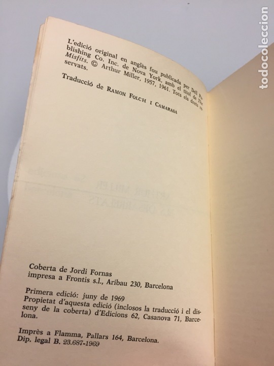 Libros de segunda mano: Libro Els desarrelats. Arthur Miller - Foto 4