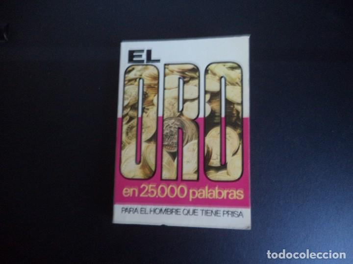 Libros de segunda mano: Mini libro El Oro. - Foto 1