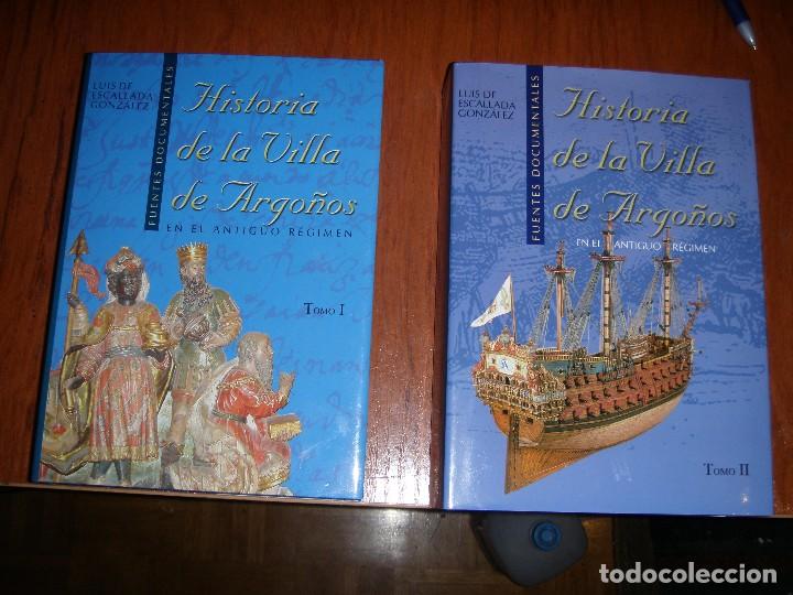 Libros de segunda mano: LIBROS HISTORIA DE LA VILLA DE ARGO&Ntilde;OS LUIS DE ESCALLADA - Foto 1