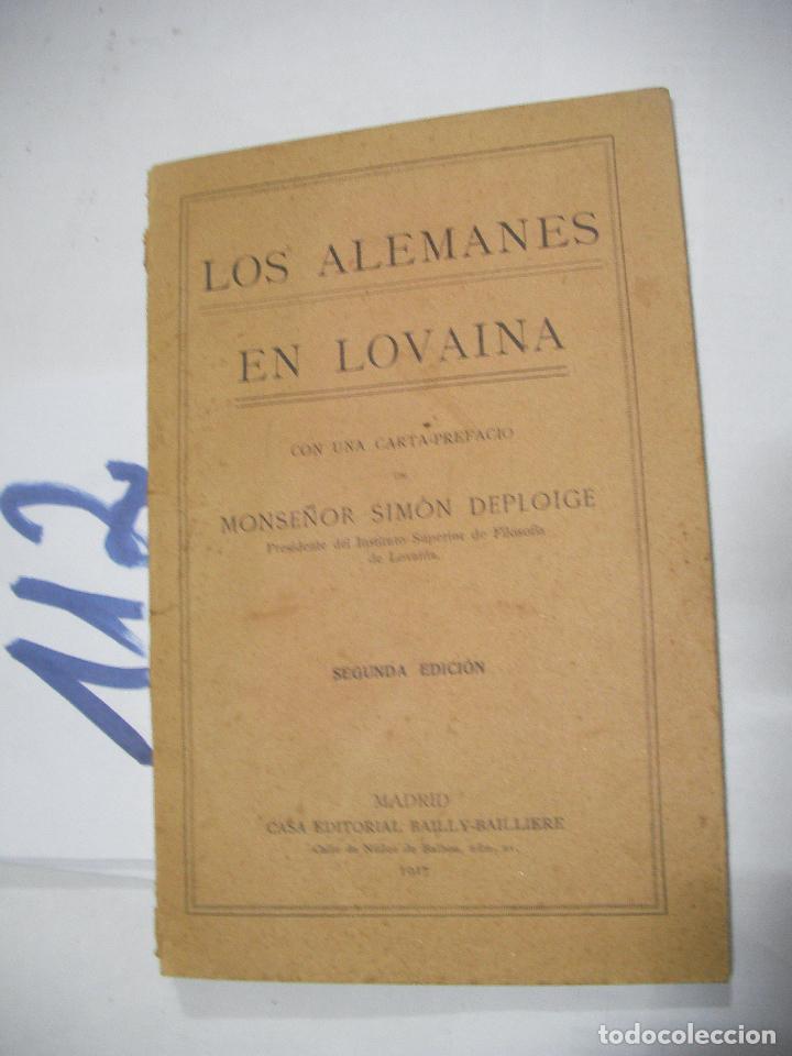 Libros de segunda mano: ANTIGUO LIBRO - LOS ALEMANES EN LOVAINA - Foto 1