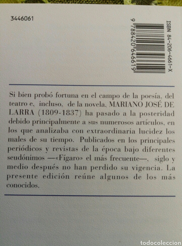 Libros de segunda mano: Art&iacute;culos Larra. Alianza Cien - Foto 2