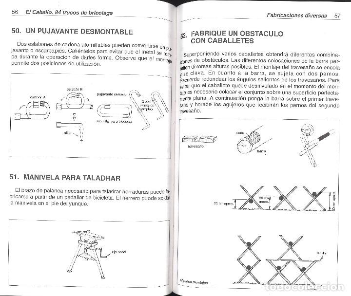 Libros de segunda mano: El caballo. 84 trucos de bricolage. 1993 - Foto 2