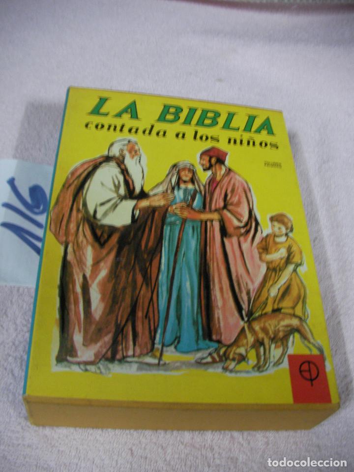 Libros de segunda mano: ANTIGUO LIBRO CUENTO - LA BIBLIA CONTADA A LOS NI&Ntilde;OS (DOS TOMOS) - Foto 1