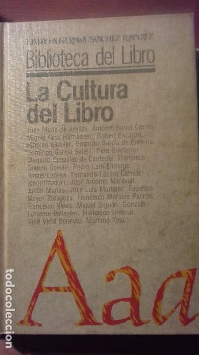 Libros de segunda mano: LA CULTURA DEL LIBRO. BIBLIOTECA DEL LIBRO. - Foto 1
