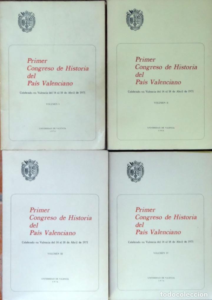 Gebrauchte B&uuml;cher: PRIMER CONGRESO DE HISTORIA DEL PAIS VALENCIANO CELEBRADO EN VALENCIA DEL 14 A 18 DE ABRIL DE 1971 -