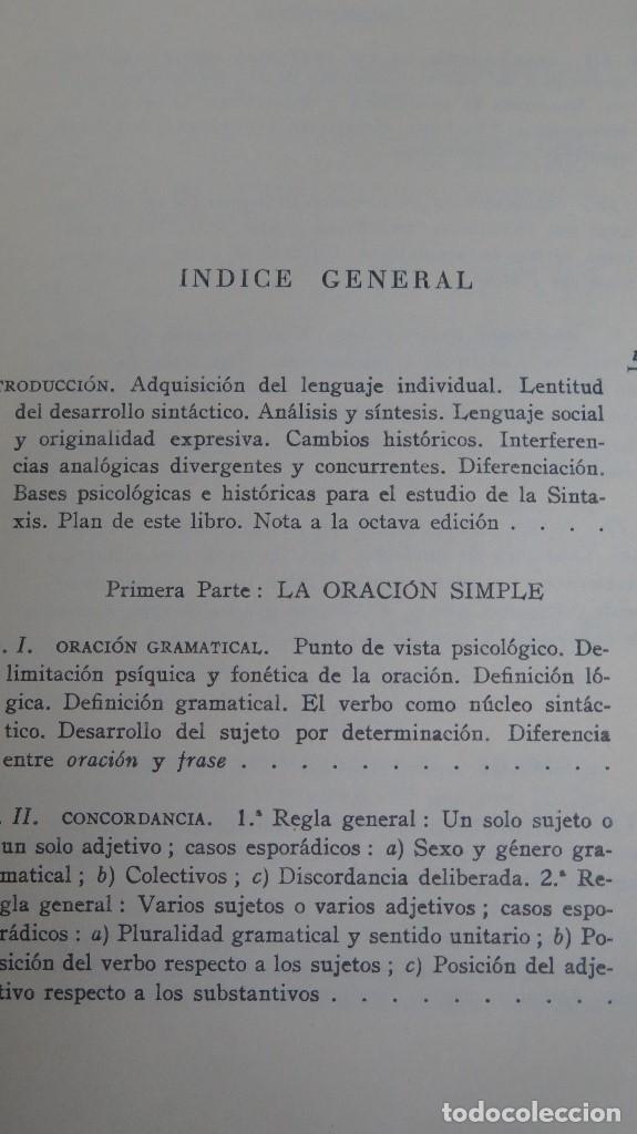 Libros de segunda mano: CURSO SUPERIOR DE SINTAXIS ESPA&Ntilde;OLA. SAMUEL GILI GAYA - Foto 2