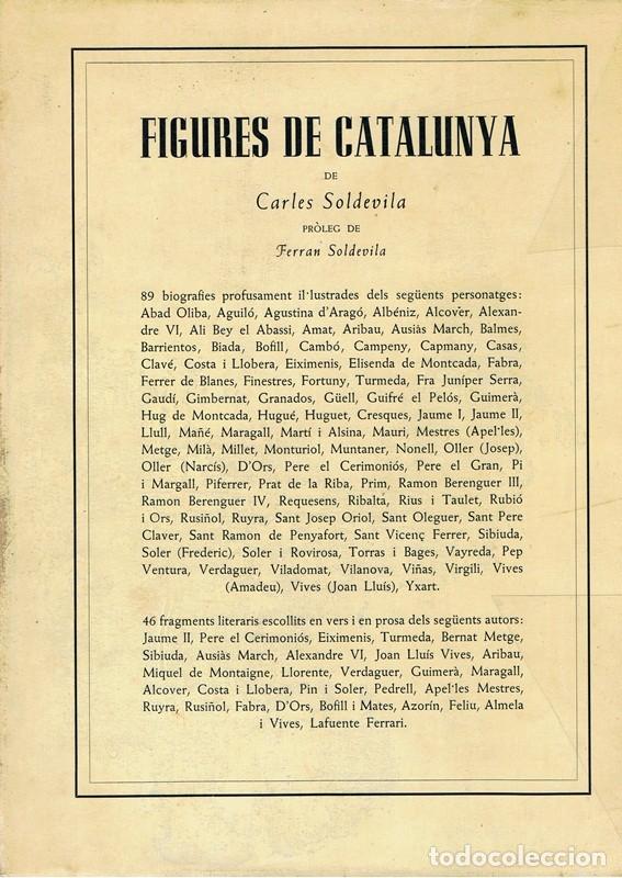 Libros de segunda mano: FIGURES DE CATALUNYA CARLES SOLDEVILA - Foto 2