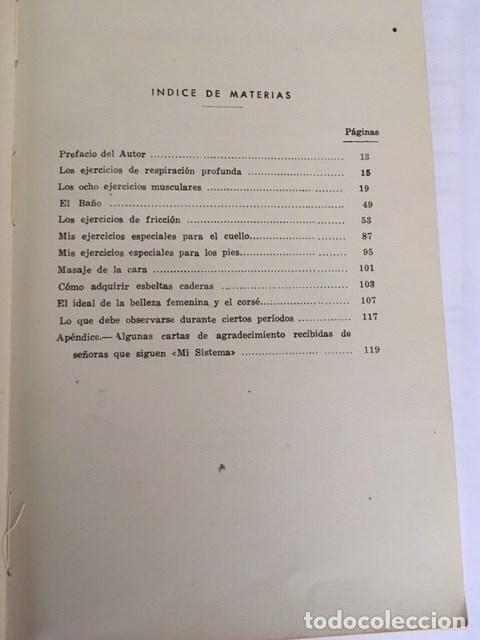 Libros de segunda mano: Mi Sistema PARA LAS SE&Ntilde;ORAS. A&ntilde;o 1941 - Foto 3