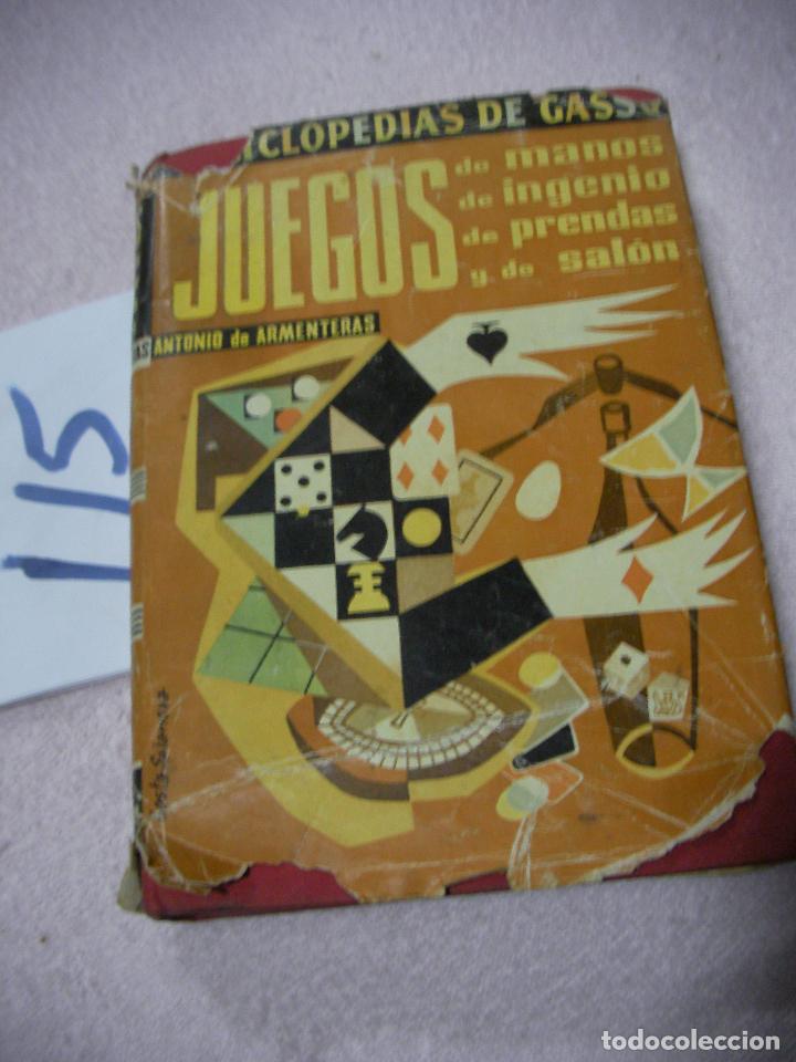 Libros de segunda mano: JUEGOS DE MANOS, DE INGENIO, DE PRENDAS Y DE SALON - Foto 1
