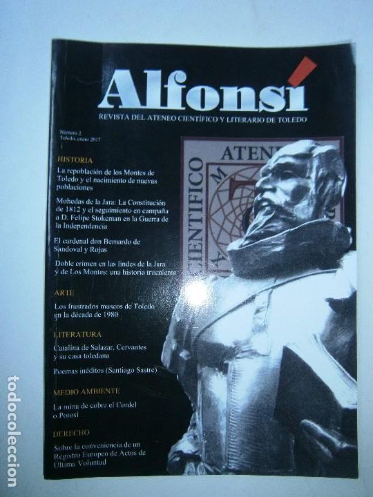 Libros de segunda mano: ALFONSI REVISTA DEL ATENEO DE TOLEDO 2012