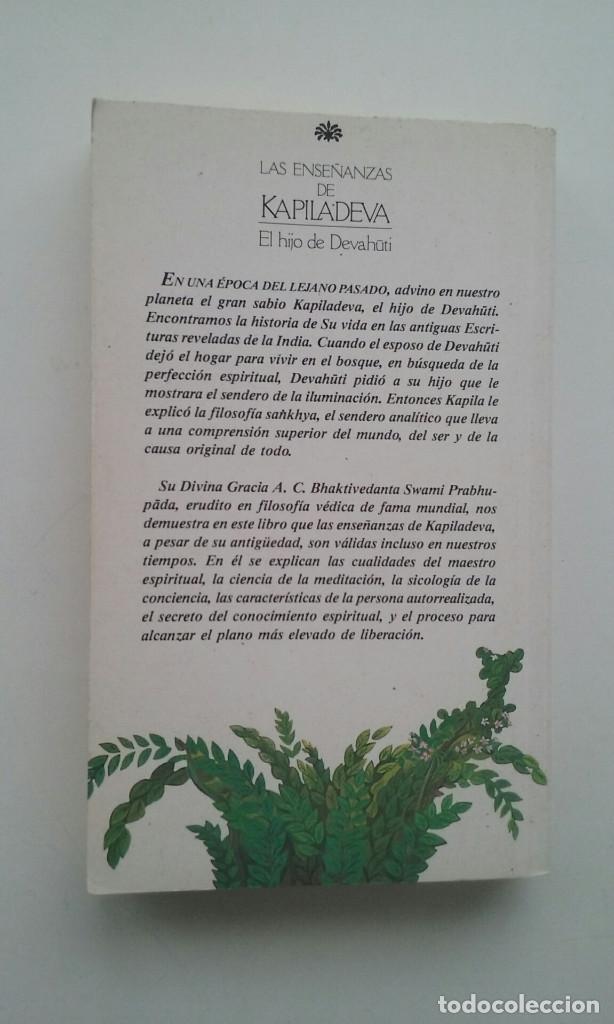 Libros de segunda mano: LAS ENSE&Ntilde;ANZAS DE KAPILADEVA, El Hijo de Devahuti - Foto 3