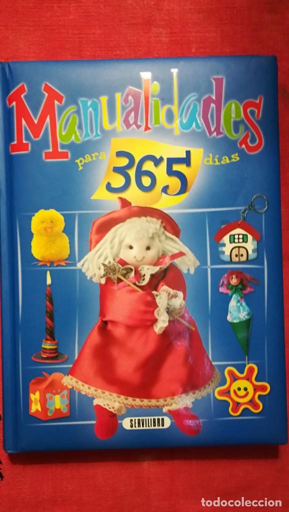 Libros de segunda mano: MANUALIDADES PARA 365 D&Iacute;AS EDICIONES SERVILIBRO - Foto 1