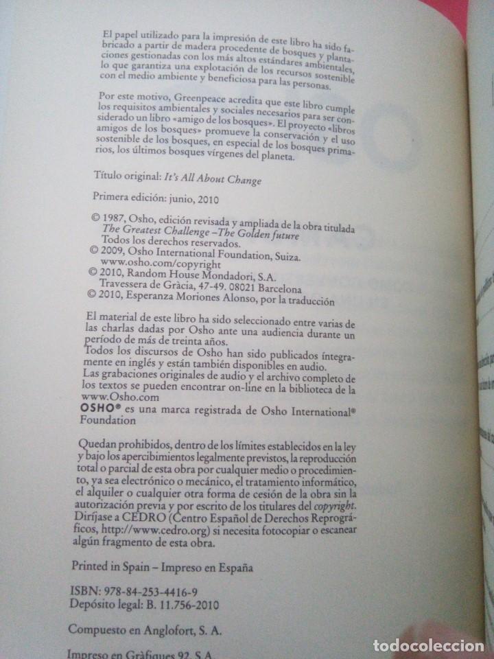 Libros de segunda mano: OSHO - Cambio - 2010 - Foto 8