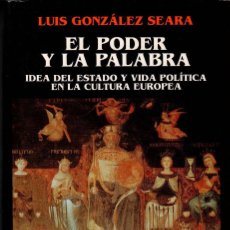 Libros de segunda mano: EL PODER Y LA PALABRA / LUIS GONZÁLEZ SEARA. Lote 114140619
