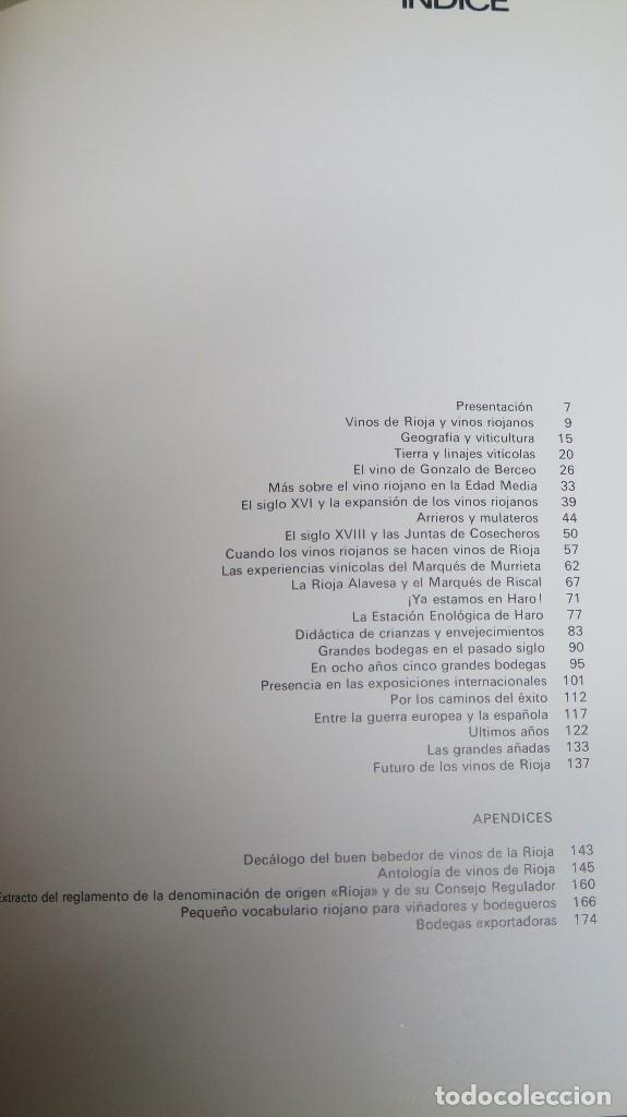 Libros de segunda mano: LOS VINOS DE RIOJA. M. LLANO GOROSTIZA - Foto 2