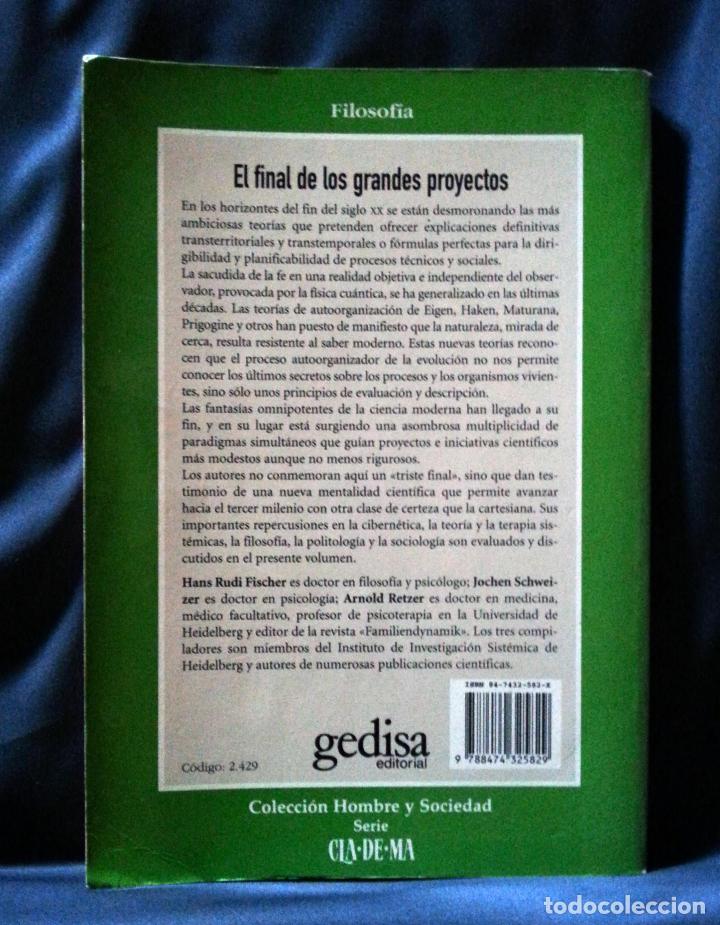 Libros de segunda mano: EL FINAL DE LOS GRANDES PROYECTOS | VVAA | GEDISA 1997 - Foto 7