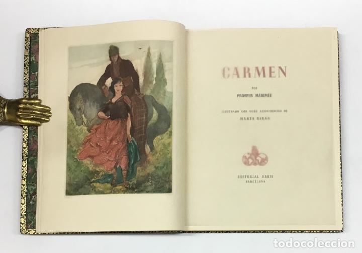 Libros de segunda mano: CARMEN. - MERIM&Eacute;E, Posper. [Edici&oacute;n en papel jap&oacute;n.] - Foto 3