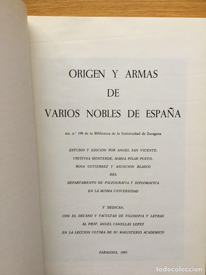 Libros de segunda mano: ORIGEN Y ARMAS DE VARIOS NOBLES DE ESPA&Ntilde;A - Foto 3