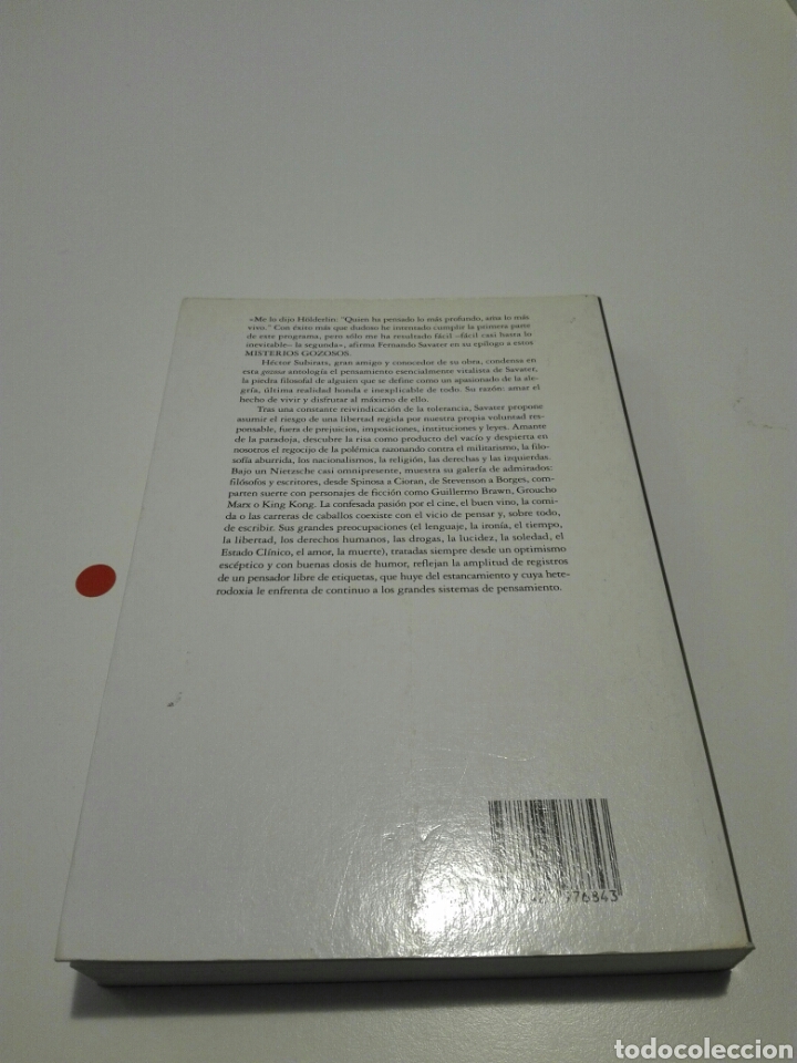 Libros de segunda mano: MISTERIOS GOZOSOS. FERNANDO SAVATER. - Foto 2