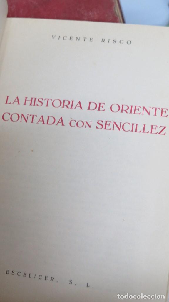 Libros de segunda mano: EL ORIENTE CONTADO CON SENCILLEZ. VICENTE RISCO - Foto 2