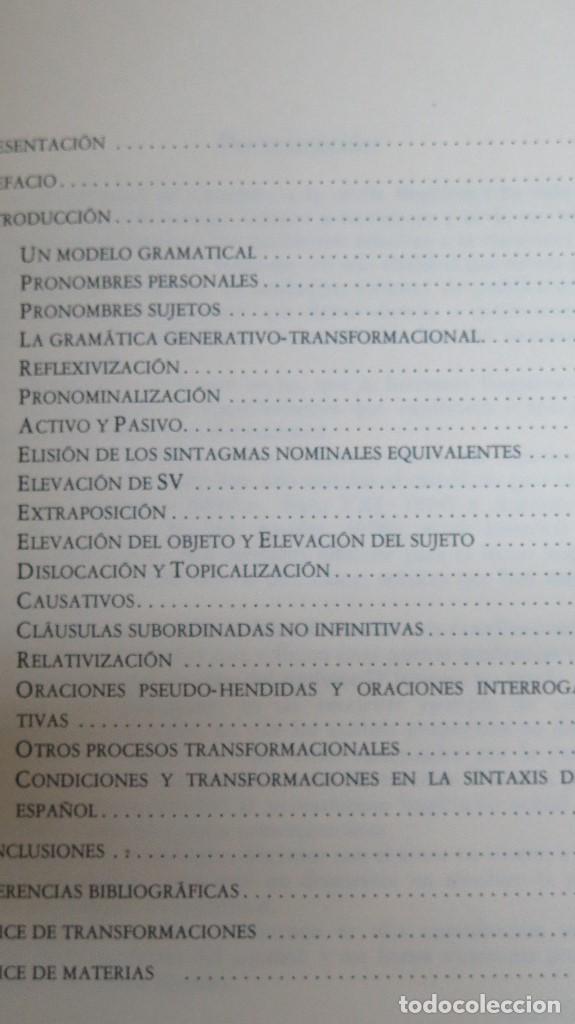 Libros de segunda mano: SINTAXIS TRANSFORMACIONAL DEL ESPA&Ntilde;OL. FRANCESCO D&acute;INTRONO - Foto 2