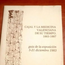 Libros de segunda mano: CAJAL Y LA MEDICINA VALENCIANA DE SU TIEMPO, GUÍA EXPOSICIÓN 1983. Lote 114676715