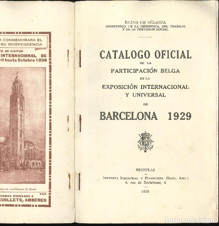 Libros de segunda mano: barcelona 1929  belgica EXPOSICION INTERNACIONAL - Foto 1