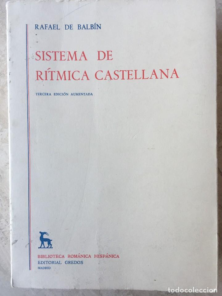 Libros de segunda mano: SISTEMA DE R&Iacute;TMICA CASTELLANA. R. DE BALB&Iacute;N - Foto 1