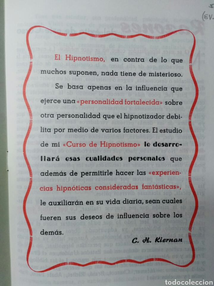 Libros de segunda mano: CURSO DE HIPNOTISMO. H. KIERNAN, C. 8 VOLUMENES - Foto 2