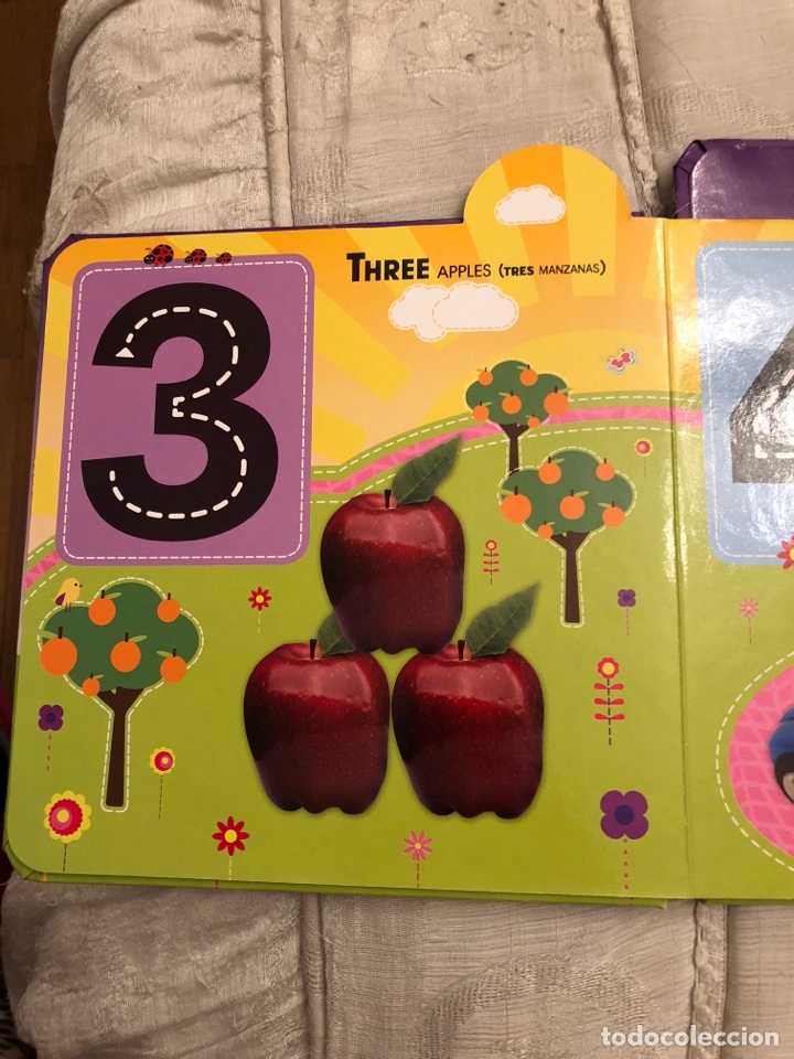 Libros de segunda mano: Libro biling&uuml;e 1,2,3, one, Two,three,infantil,bebe,didactico - Foto 1