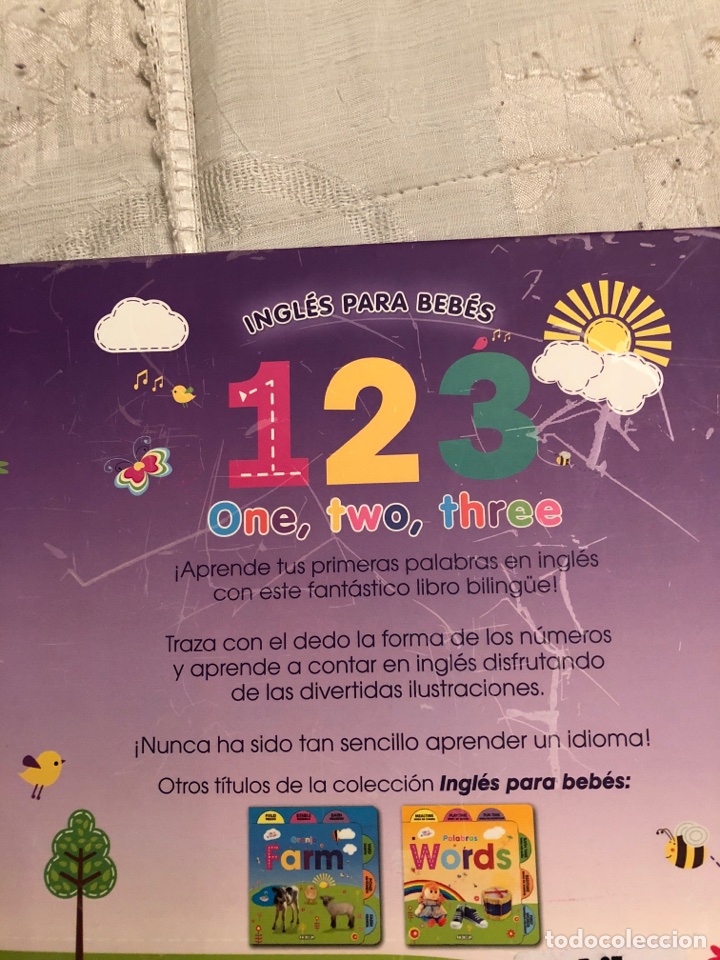 Libros de segunda mano: Libro biling&uuml;e 1,2,3, one, Two,three,infantil,bebe,didactico - Foto 3