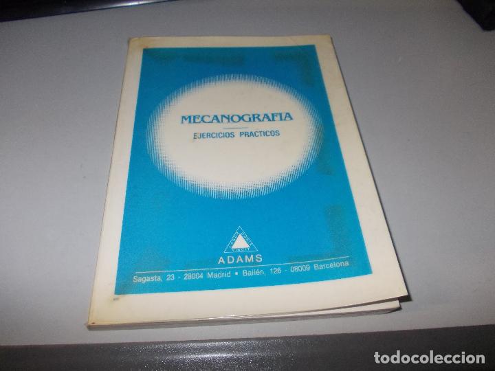 Libros de segunda mano: Mecanograf&iacute;a, ejercicios pr&aacute;cticos. Adams, Barcelona 1.989 - Foto 1