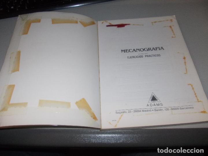 Libros de segunda mano: Mecanograf&iacute;a, ejercicios pr&aacute;cticos. Adams, Barcelona 1.989 - Foto 2