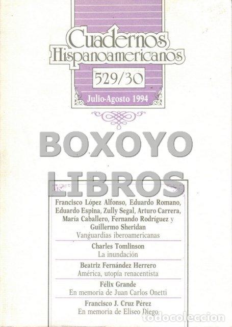 Libros de segunda mano: REVISTA. Cuadernos hispanoamericanos. N&uacute;m. 529/530 (Julio-Agosto, 1994)